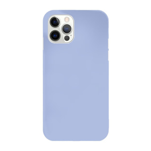 Coque silicone liquide Gris Violet pour iPhone 12 Pro Max