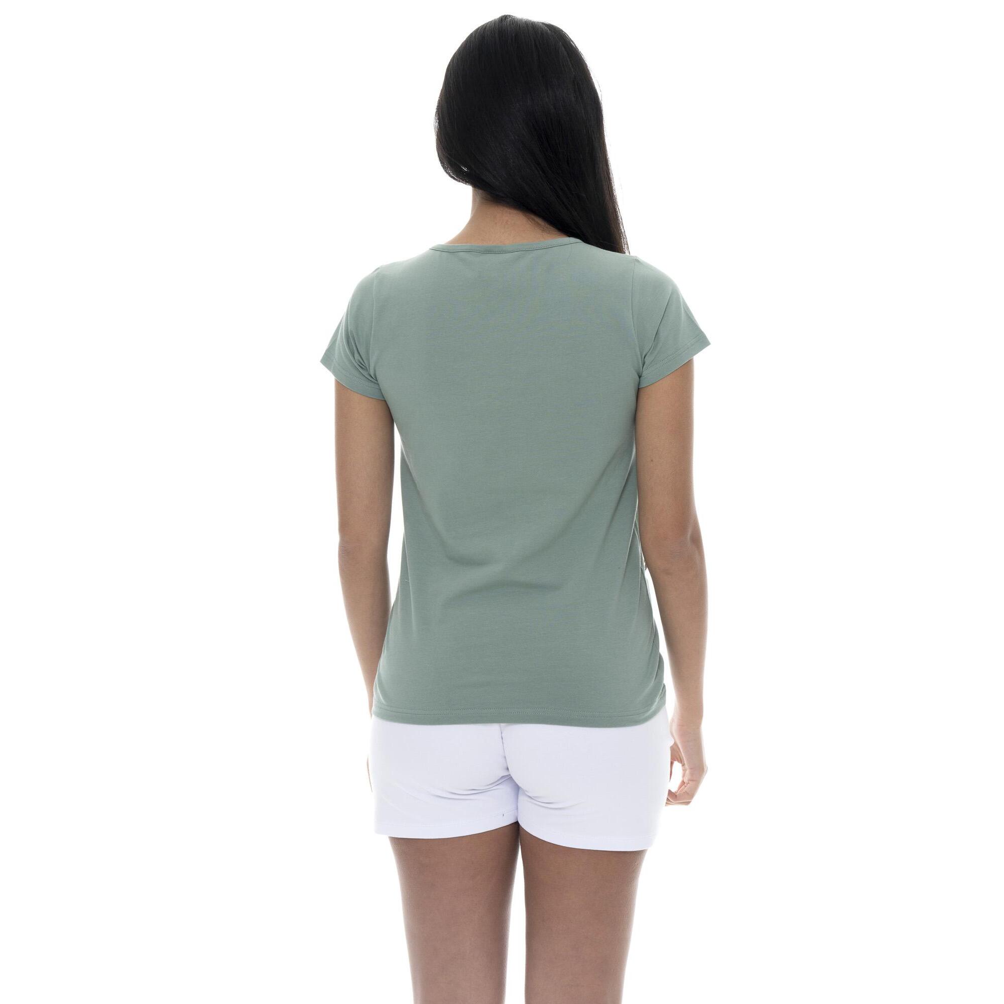 Camiseta de mujer con logo lateral de corazón Leone Basic