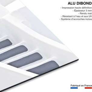 Tableau escalier blanc paros Tableau alu Dibond