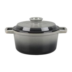 Cocotte en fonte ronde   - "Masseiron Ardoise"