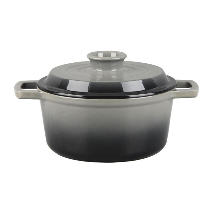 Cocotte en fonte ronde   - "Masseiron Ardoise"