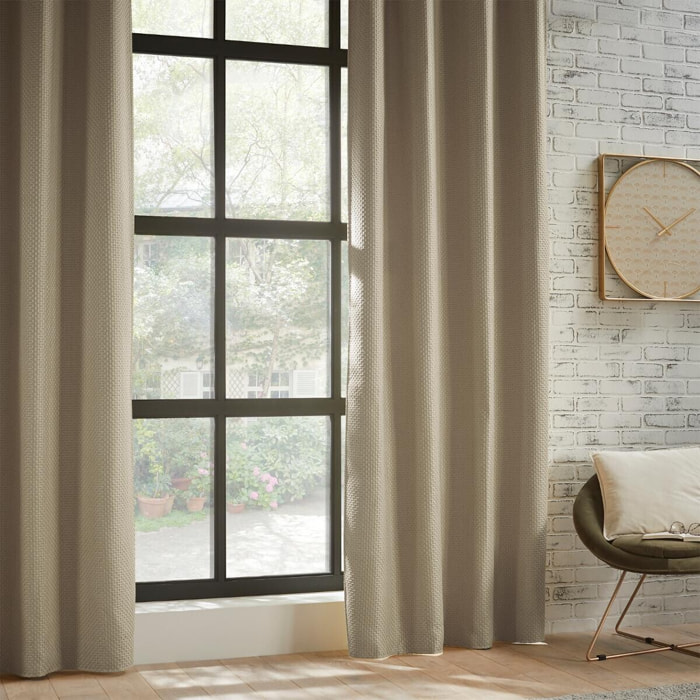Rideau occultant "Mattone" beige 140x260cm