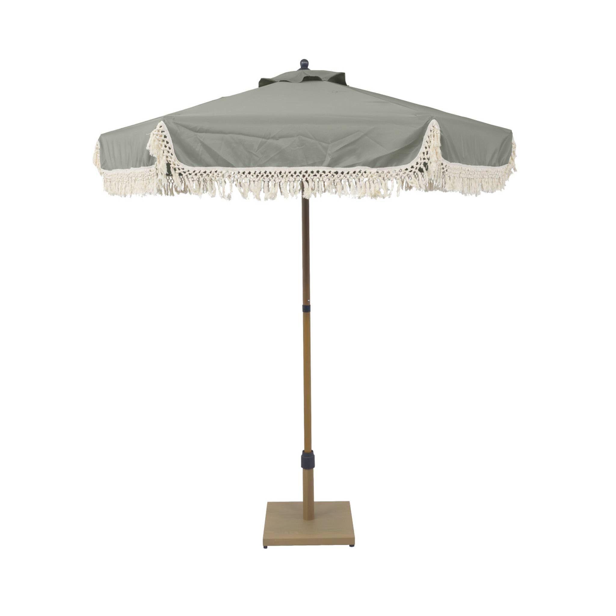 Parasol droit acier à franges 2m HOSSEGOR