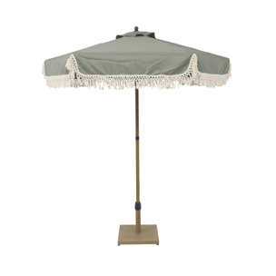 Parasol droit acier à franges 2m HOSSEGOR