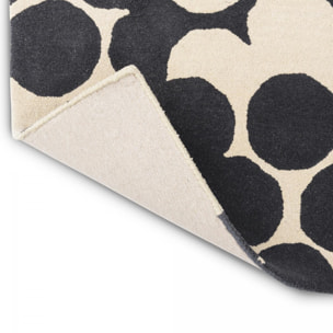 Tapis salon et chambre fait à la main en laine motif seventies