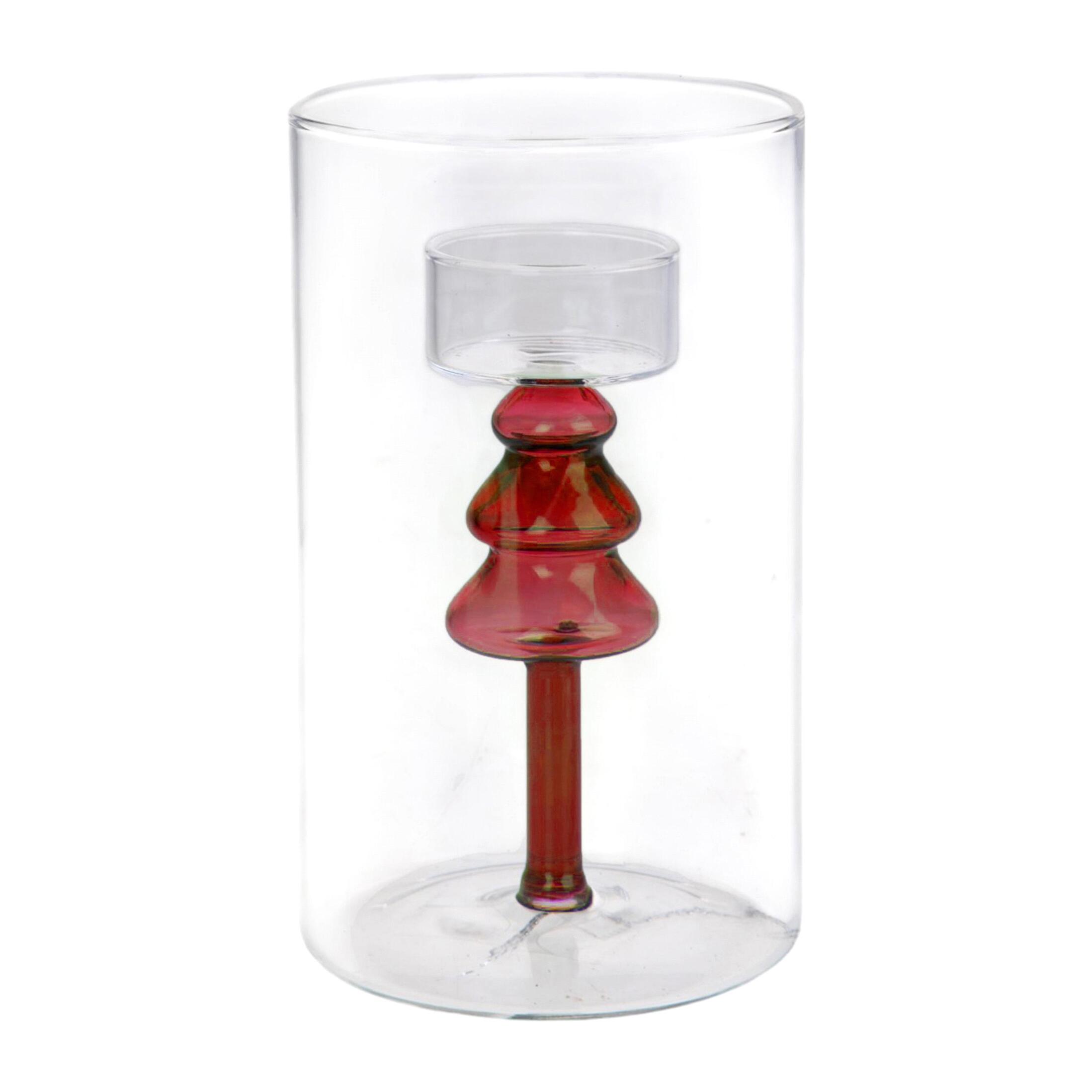 Portatealightcon albero - Pezzi 4 - ROSSO - Bianchi Dino SpA