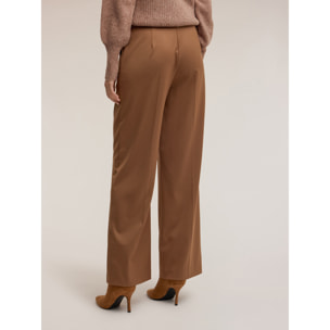 Motivi - Pantalones palazzo de poliviscosa - Beige