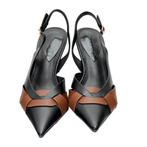 Decolletè con cinturini regolabile - tacco 8,5 cm