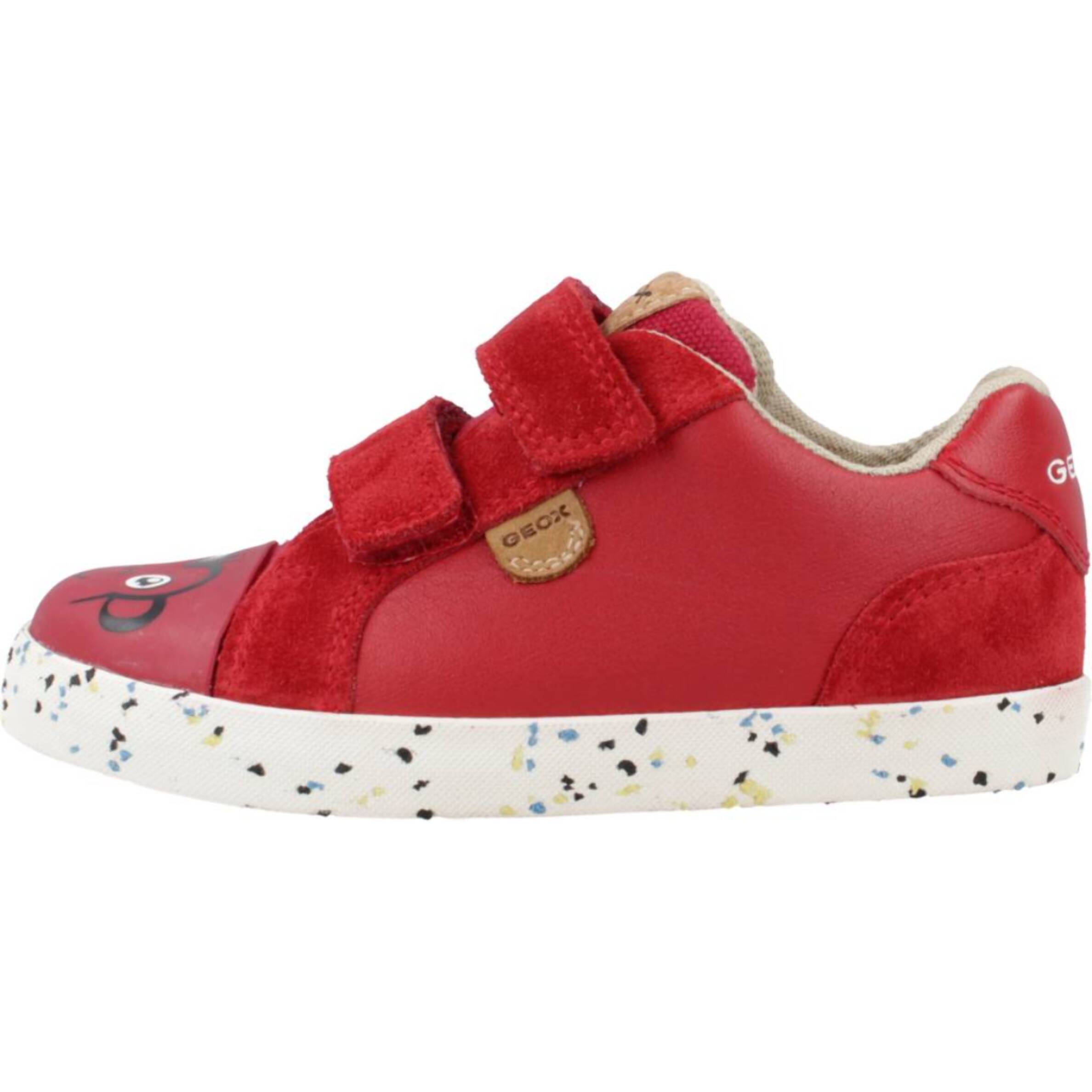 Zapatillas Niño de la marca GEOX  modelo B.C NAPPA + SUEDE ROJO