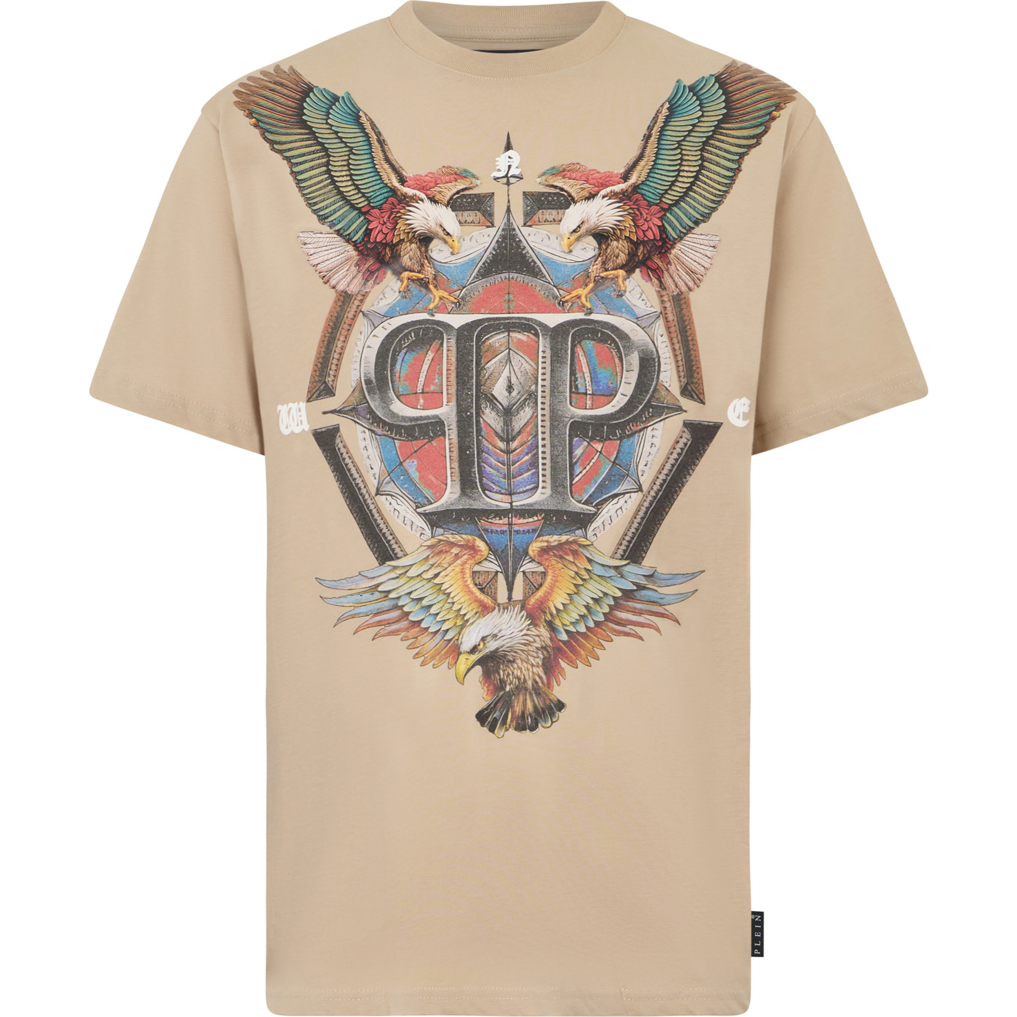 PHILIPP PLEIN Round Neck T-Shirt Eagle Tattoo
