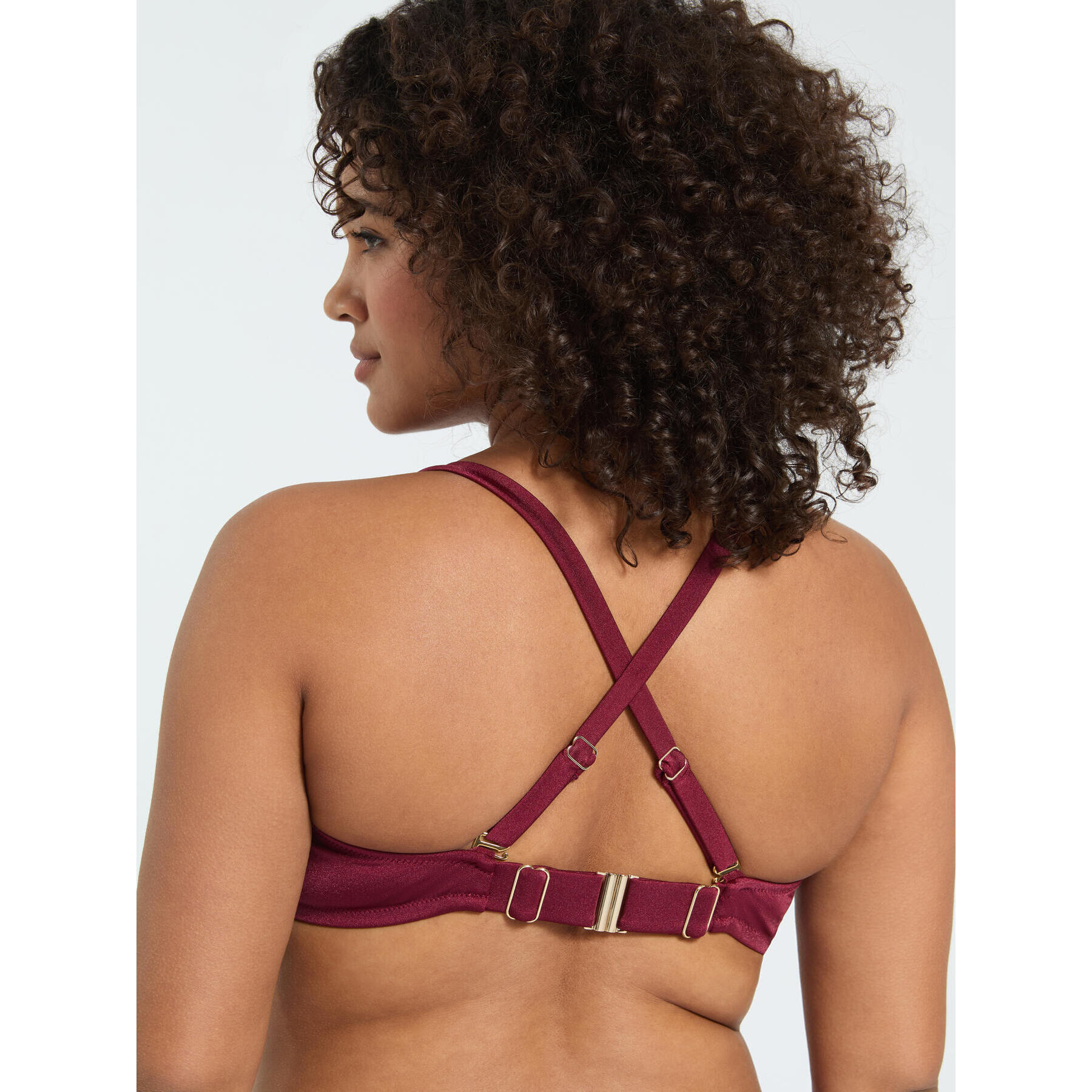 Fiorella Rubino - Bikini con tachuelas y motivo cut out - Rojo