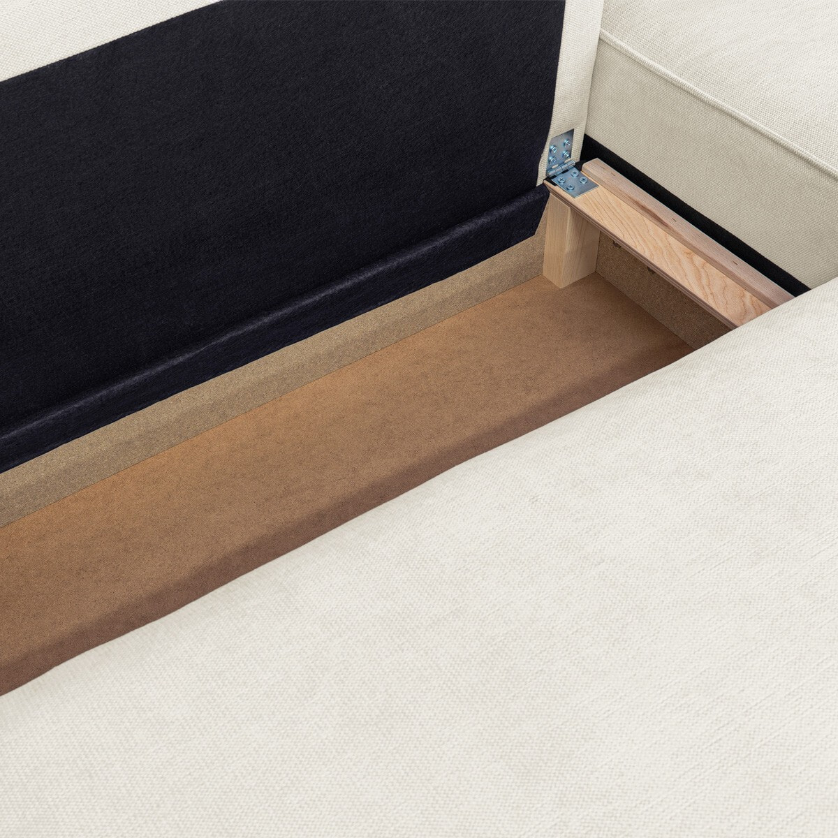Canapé d'angle convertible 4 places en tissu chenille - LIVIA