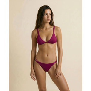 Top de bikini de triángulo reversible