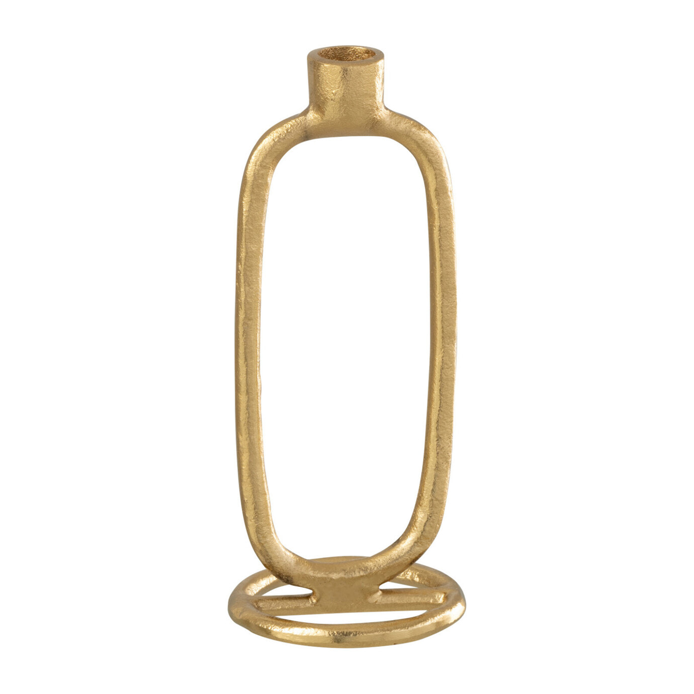 J-Line bougeoir Oval - aluminium - or