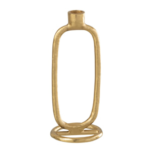 J-Line bougeoir Oval - aluminium - or
