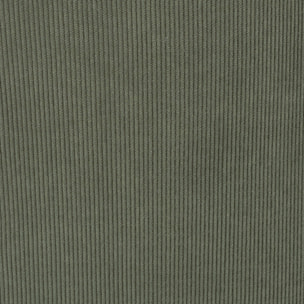 Fauteuil - HOME DECO FACTORY - Jules - Rétro Chic - Côtelé - Vert