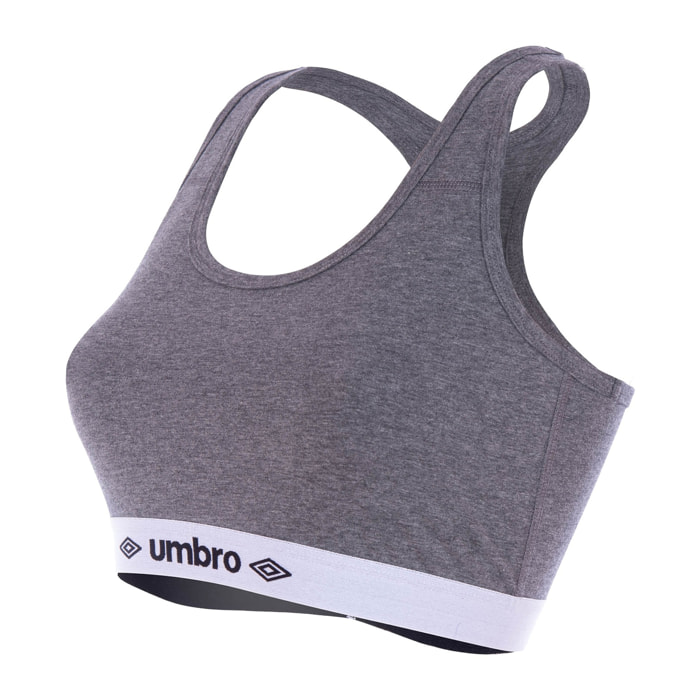 Sujetador deportivo femenino UMBRO gris