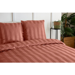 Parure housse de couette 3pcs 100% microfibre_tomette 220x240 cm