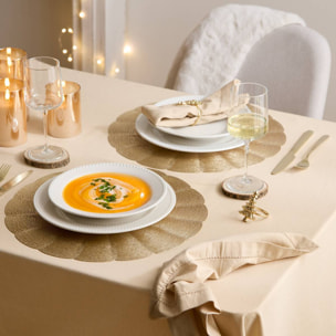 Set de table Nest rond D.38cm doré
