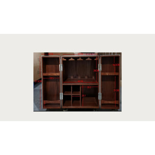 Bar-coffre Globetrotter croco 58cm Kare Design