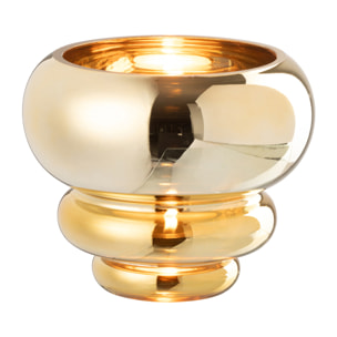 J-Line bougeoir/vase Julia - verre - or - Ø 15.5 cm