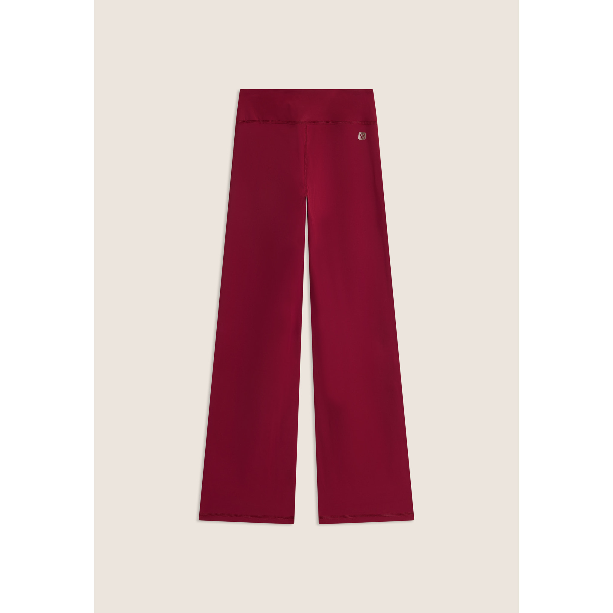 Leggings in tessuto quick dry vita alta con fondo a zampa
