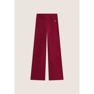 Leggings in tessuto quick dry vita alta con fondo a zampa