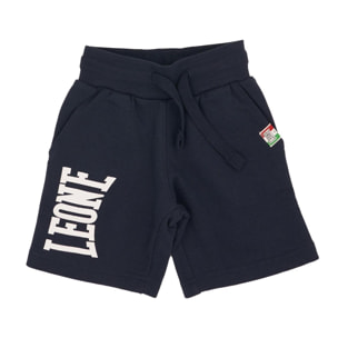 Pantalón corto básico infantil con logo grande.