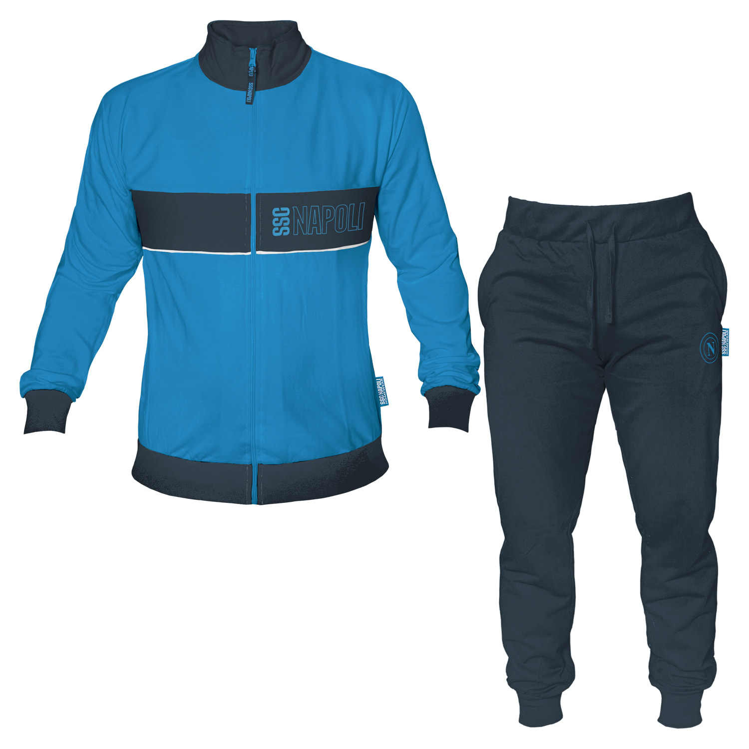 Tuta Homewear Uomo NAPOLI Prodotto Ufficiale Cotone French Terry