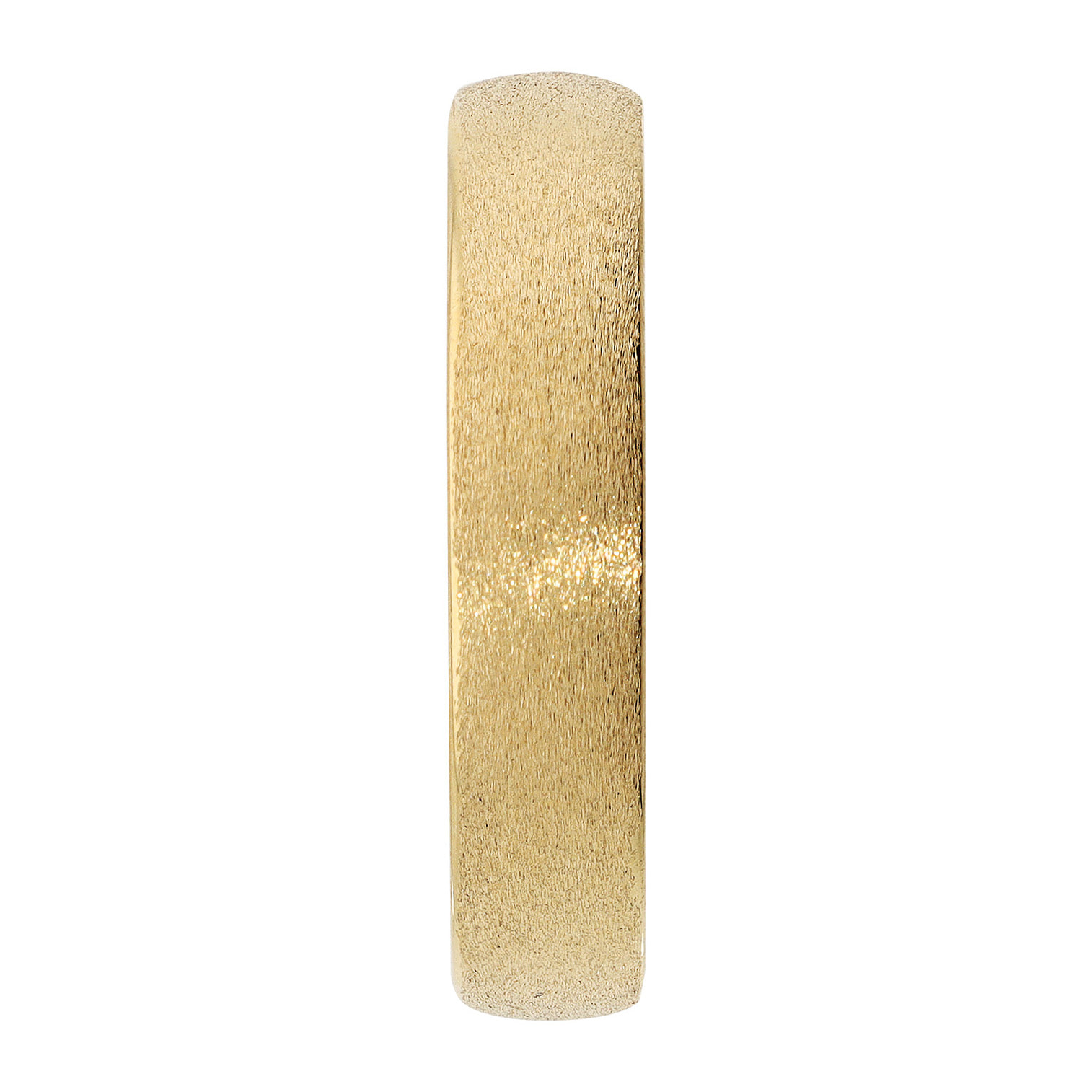 Anello Fedina in Argento 925 placcato Oro Giallo 18Kt con Superficie Satinata