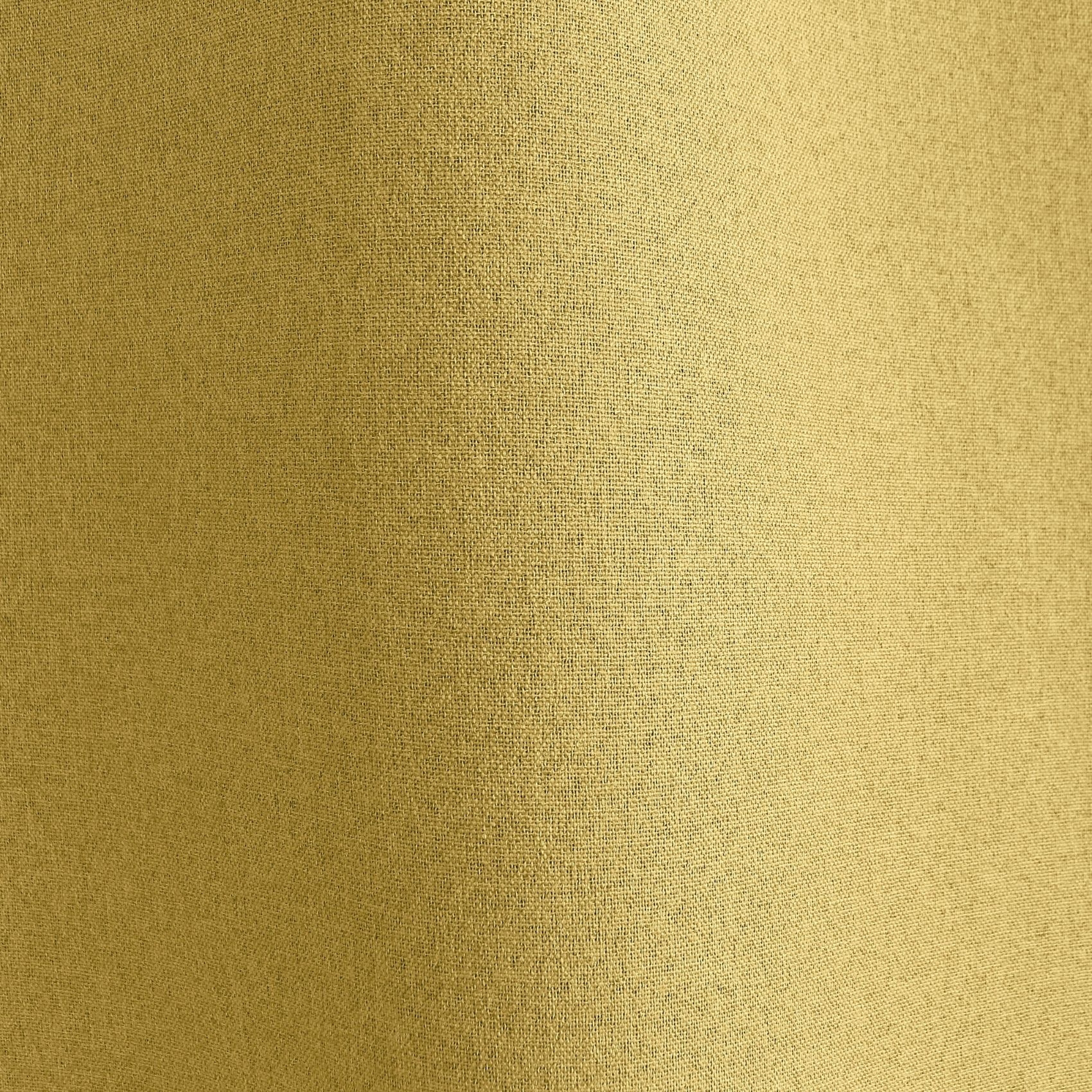 Rideau occultant aspect chambray - Jaune moutarde
