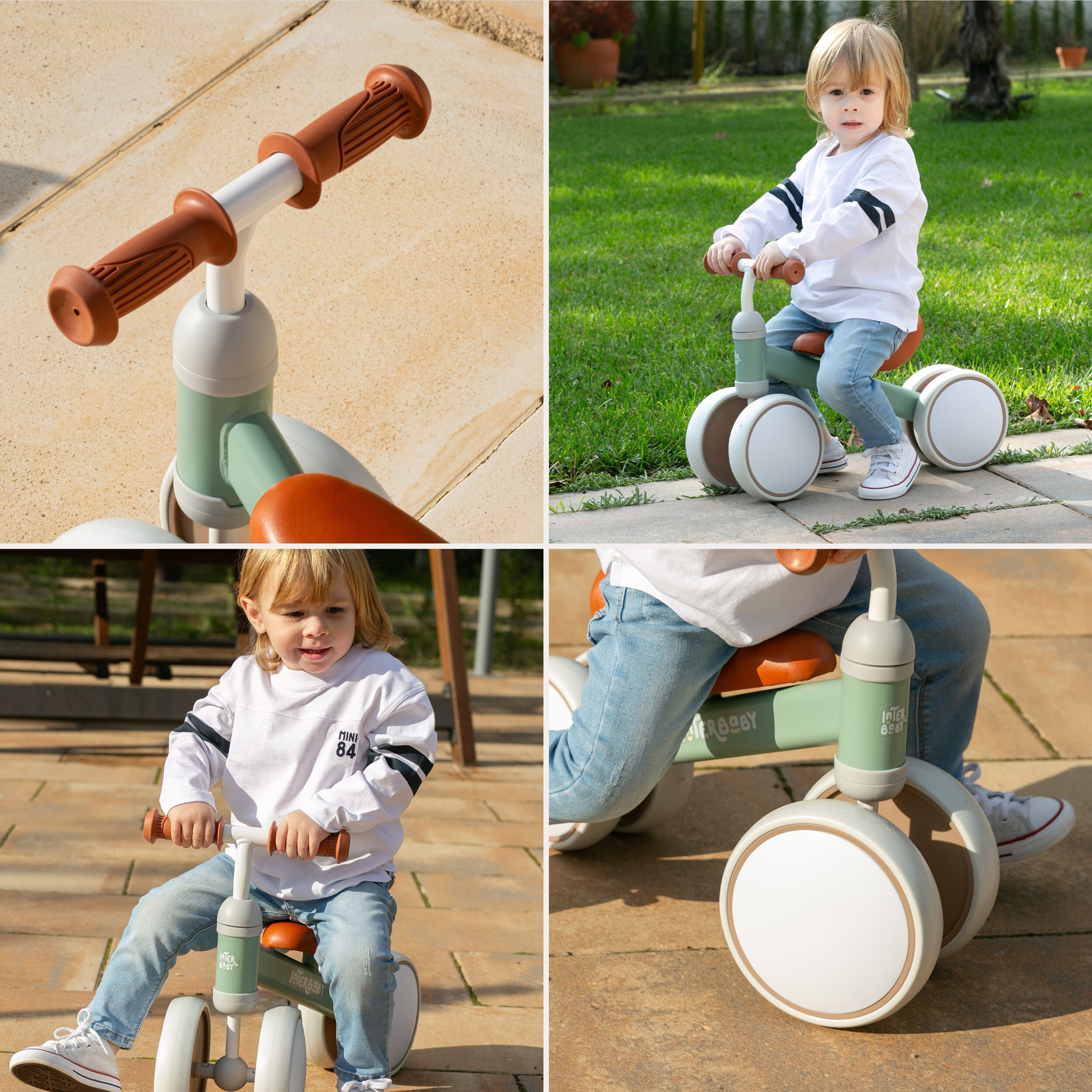 Bicicleta de Equilibrio sin Pedales en Verde