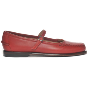Mocassini Sebago Donna Rosso BALLERINA POP WOMAN