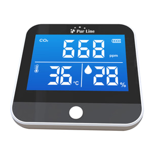 Estación meteorológica inalámbrica con detector de CO2 AIRTESTER CO2 PURLINE