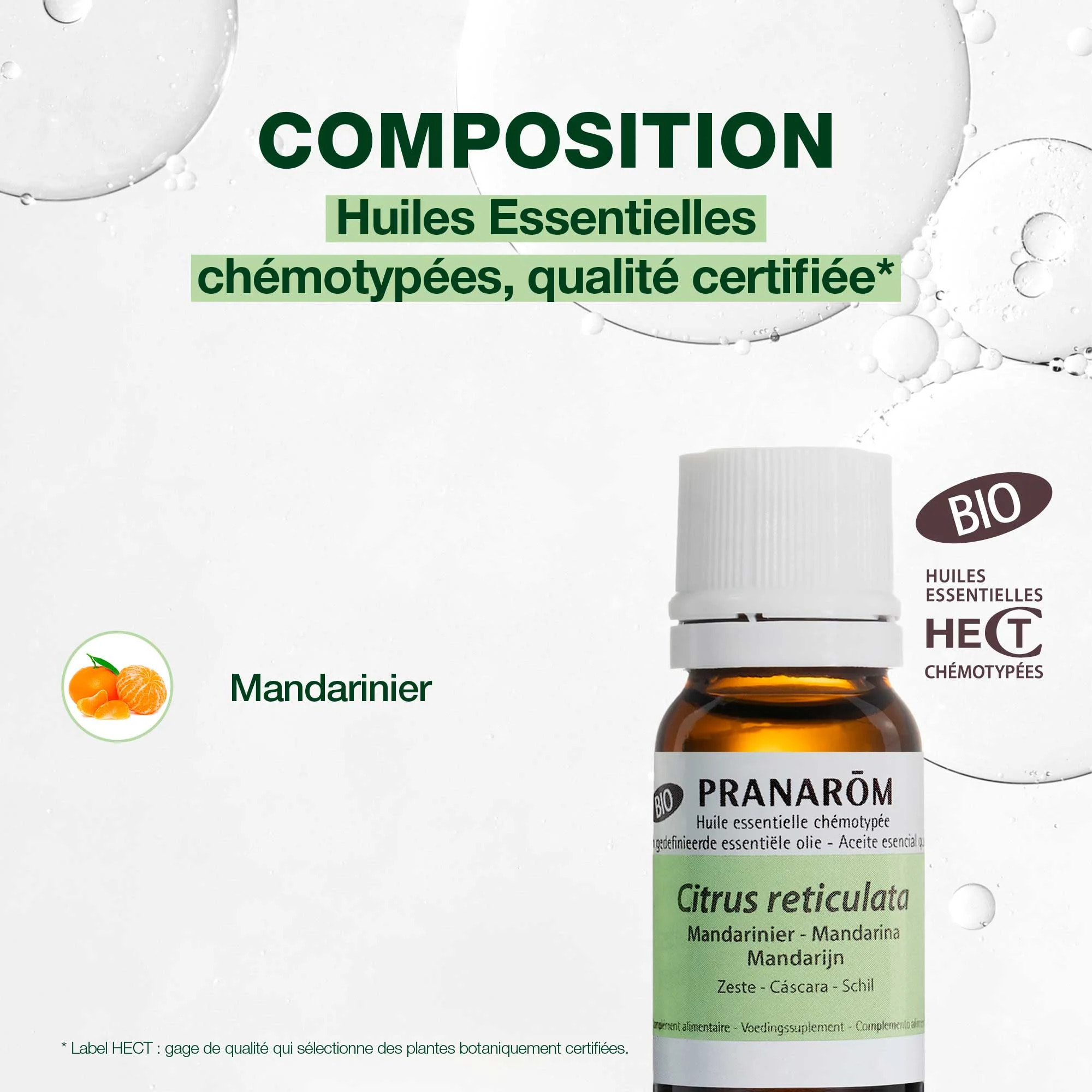Pranarom - Huile Essentielle de Mandarinier - Bio - 10 ml