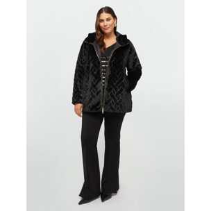 Fiorella Rubino - Chaqueta bimaterial con interior Sorona® Aura - Negro