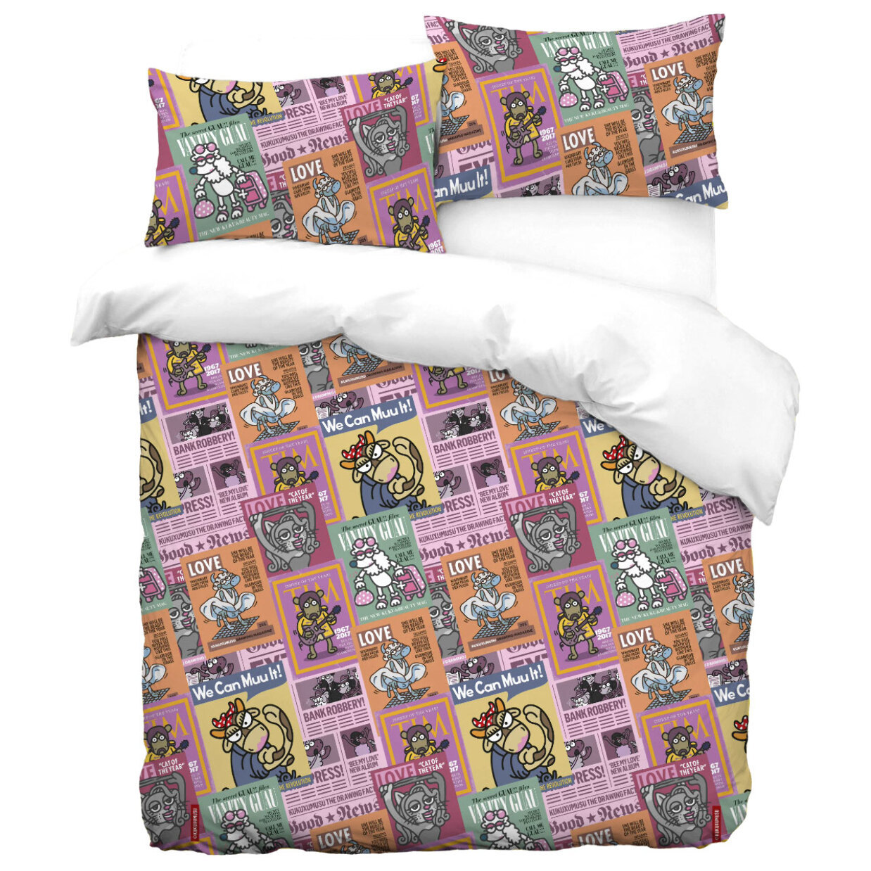 Funda Nórdica Kukuxumusu Kiosko Girls - 100% algodón -