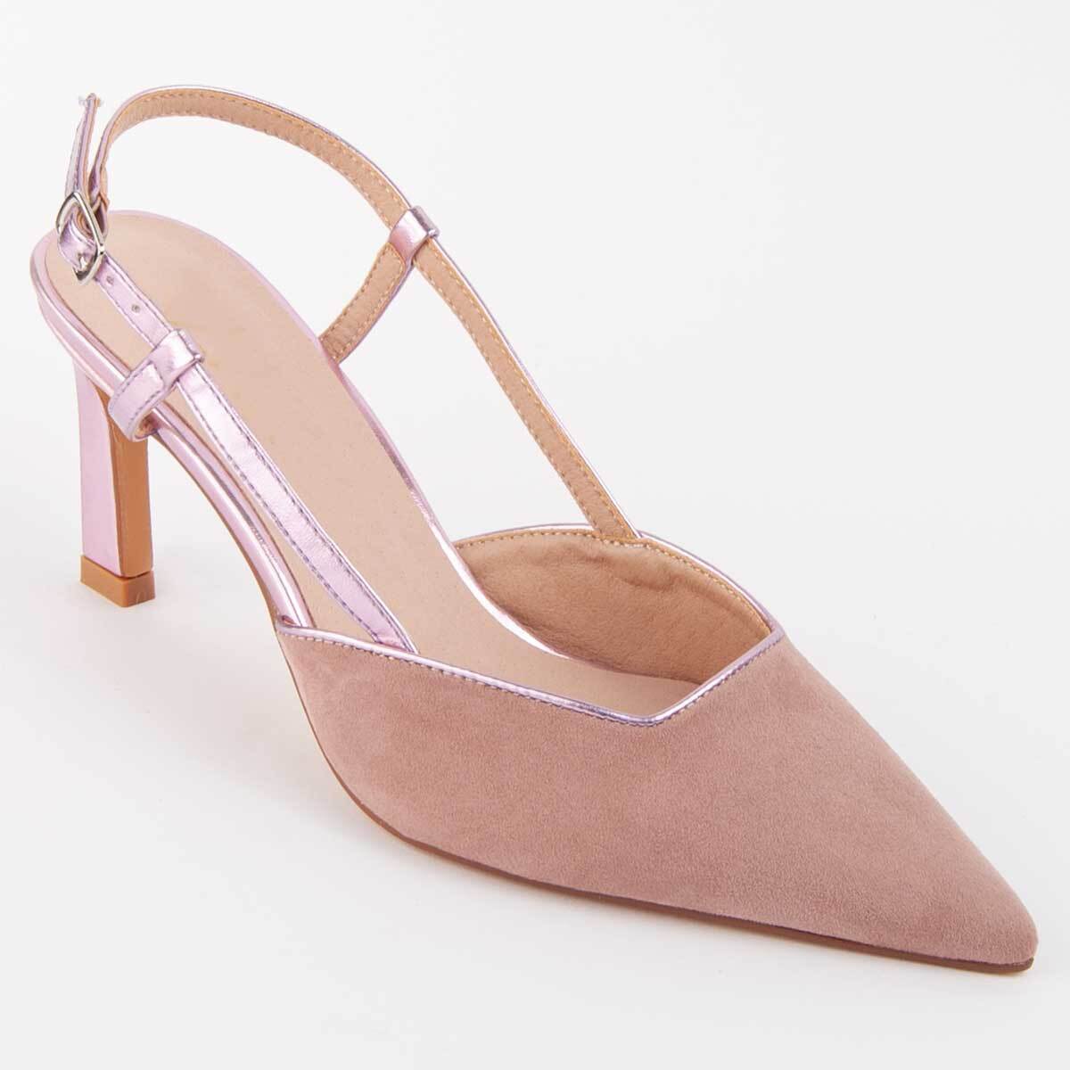 Zapato De Tacón - Rosa - Altura: 6 Cm