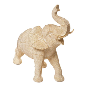 Statuette "Éléphant" - résine - doré - H37 - 5 cm