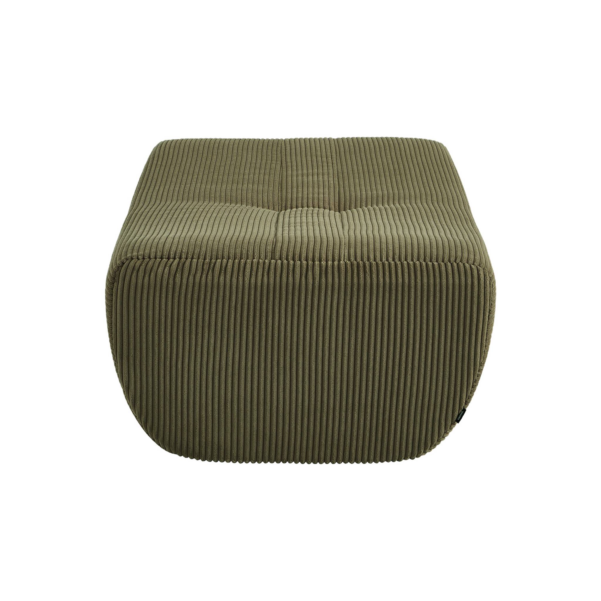 Pouf, repose-pieds pour chauffeuse Sokol velours côtelé SOKOL