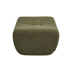 Pouf, repose-pieds pour chauffeuse Sokol velours côtelé SOKOL