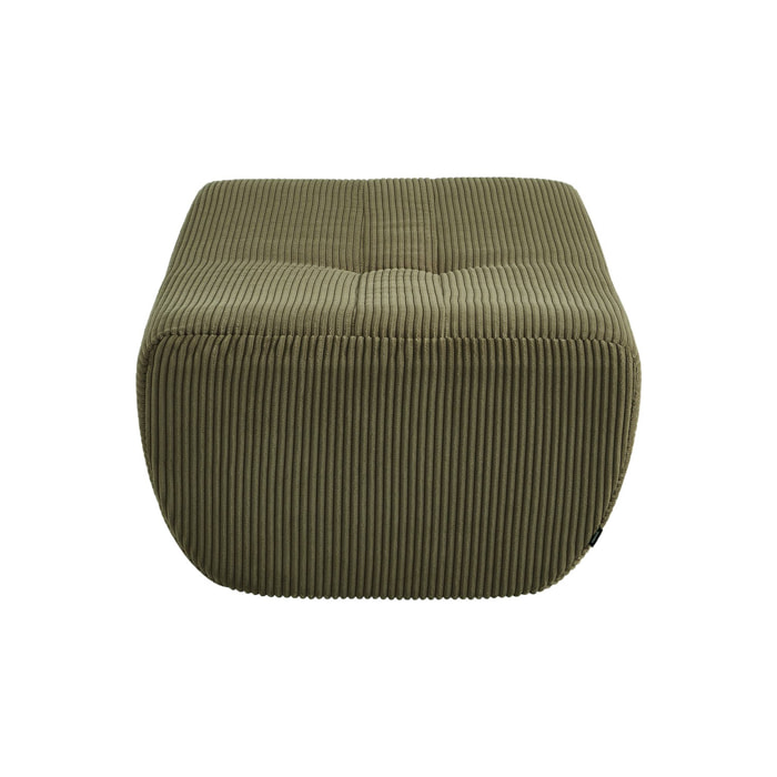 Pouf, repose-pieds pour chauffeuse Sokol velours côtelé SOKOL