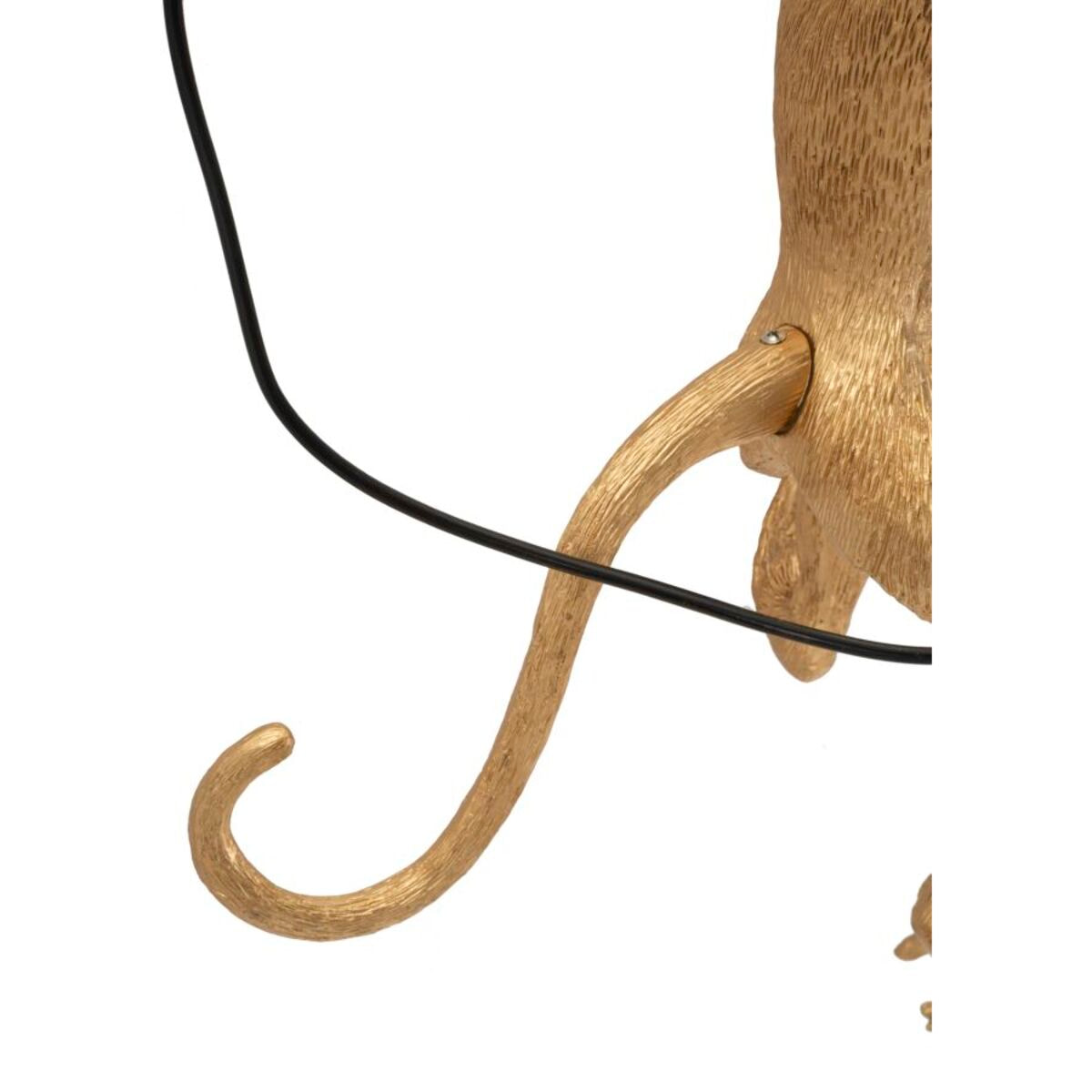 LAMPADA DA MURO MONKEY ORO CM 32X32X64