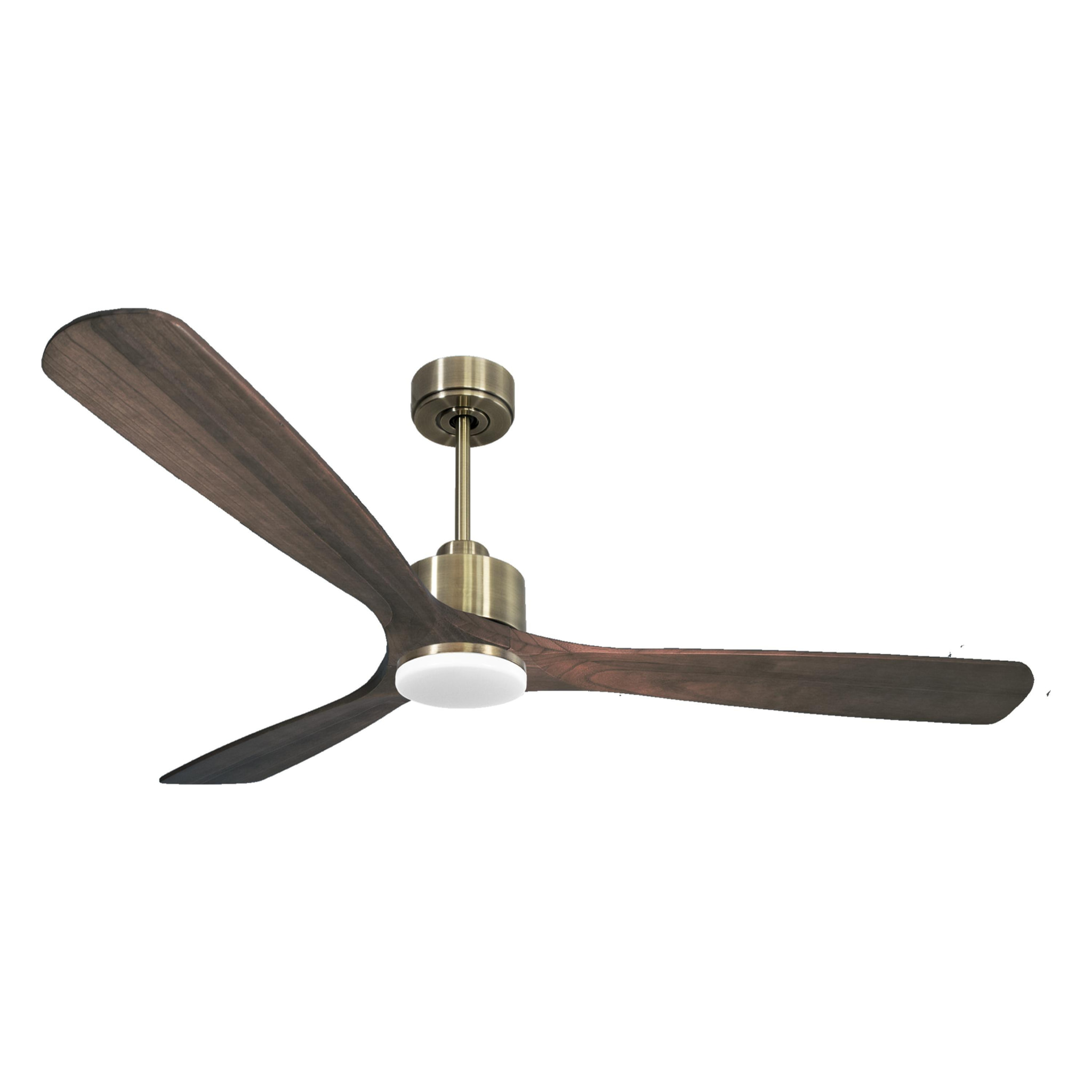 Ventilateur de plafond Réversible  Thermostat Dimmable Wifi Moteur à courant continu Toits en pente Télécommande Lumière à trois tons Mémoire