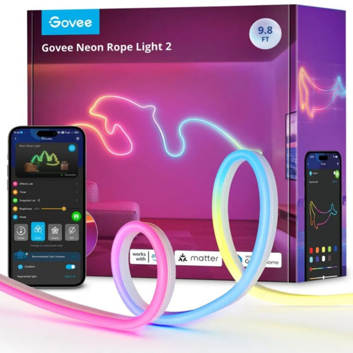 Bandeau LED GOVEE NEON STRIP LIGHT MATTER 3M