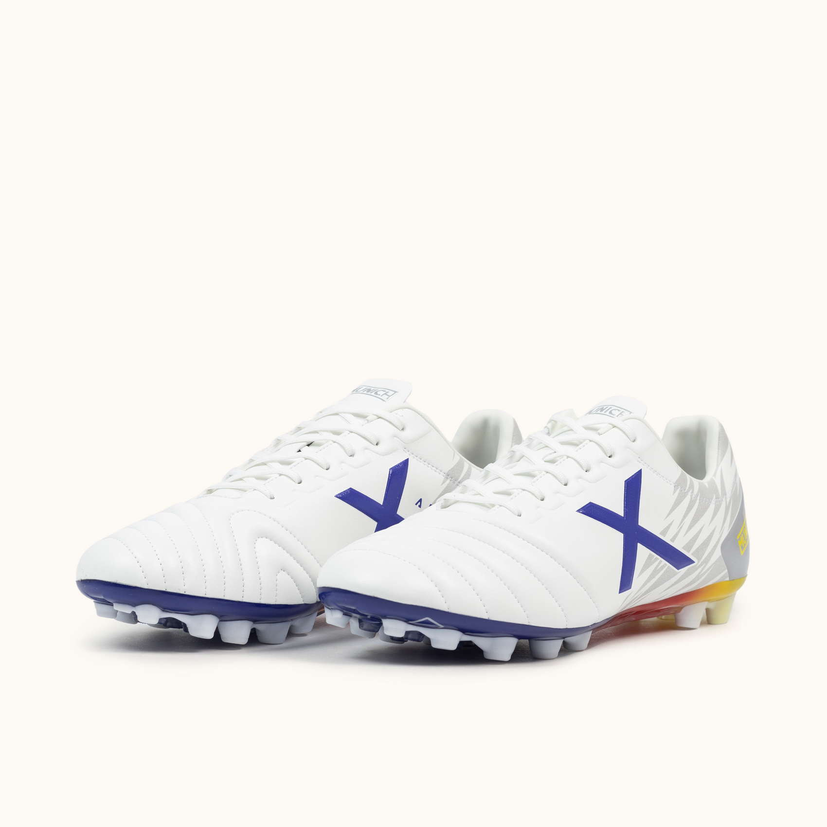 MUNICH ARENGA 316 Zapatillas de fútbol de diseño profesional y resistente Blanco y Azul