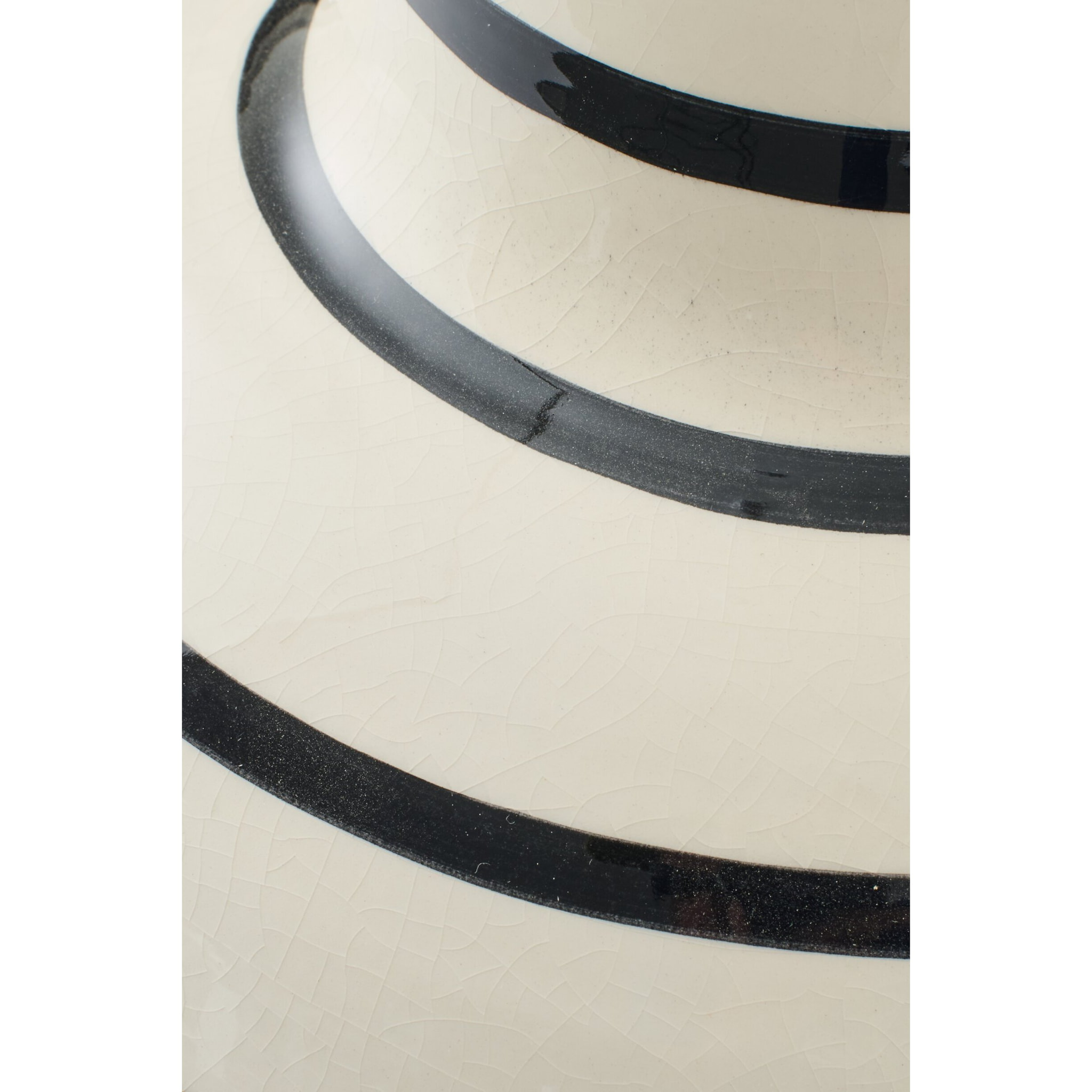 J-Line Vase - céramique - noir/blanc