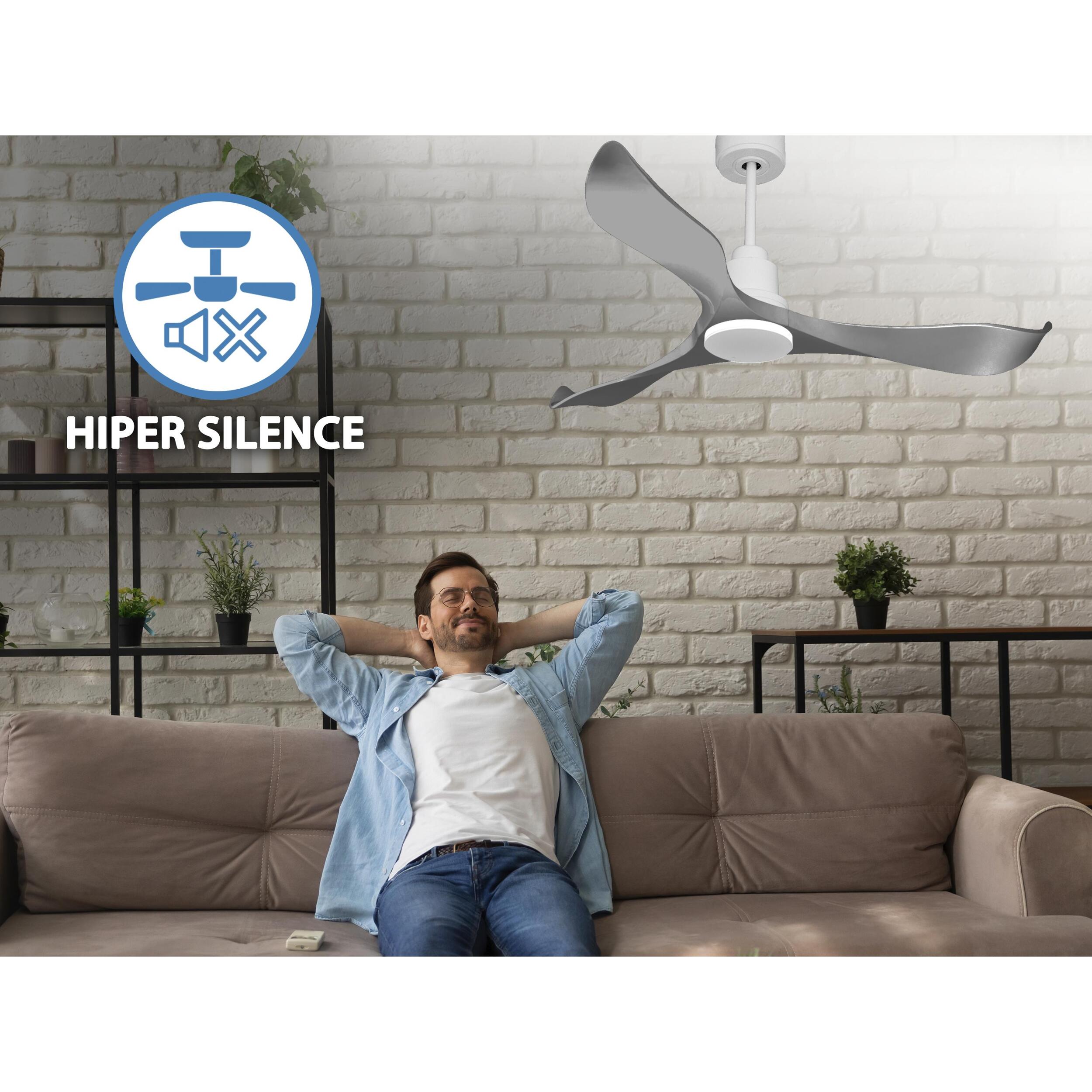Ventilador de techo Modo Invierno/Verano Termostato Wifi Motor DC Techos Inclinados Mando a Distancia Memoria Vendible Shopify (AUTOMATICO) TrawanganD132C0466664 PURLINE