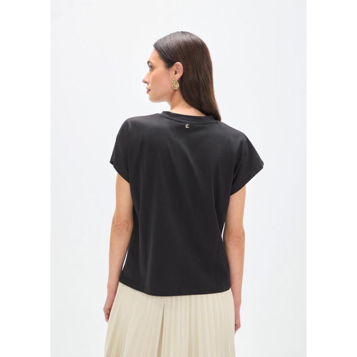 Maglietta pappagallo con piume