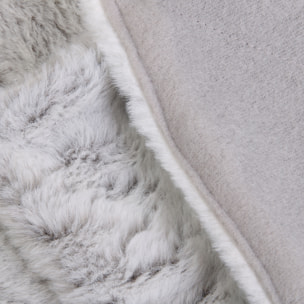 Plaid - HOME DECO FACTORY - Imitation Fourrure - XXL - Gris